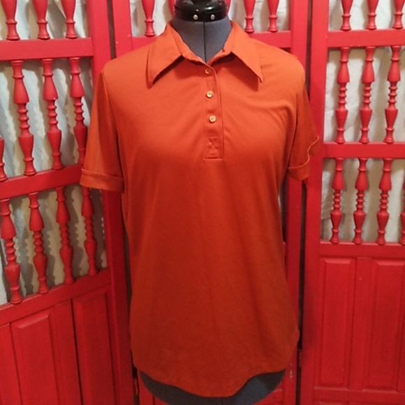 Vintage Sears Perma Press polo sz Med unisex - Picture 1 of 2